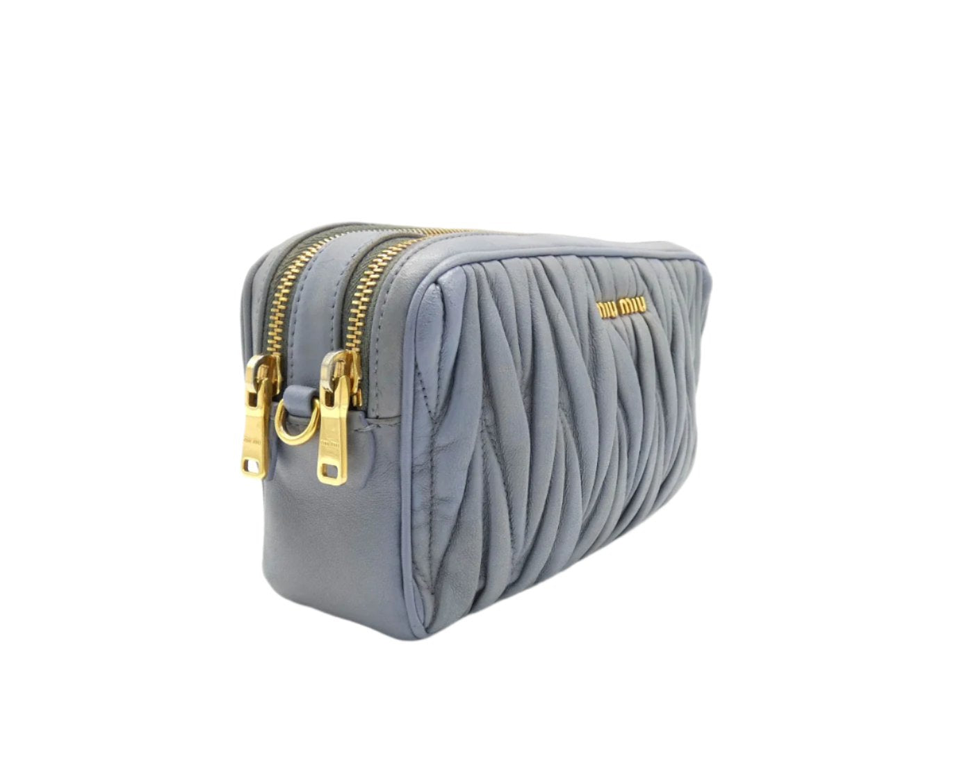 Miu Miu Matelassé Crossbody Double Zip Bag Bag Miu Miu