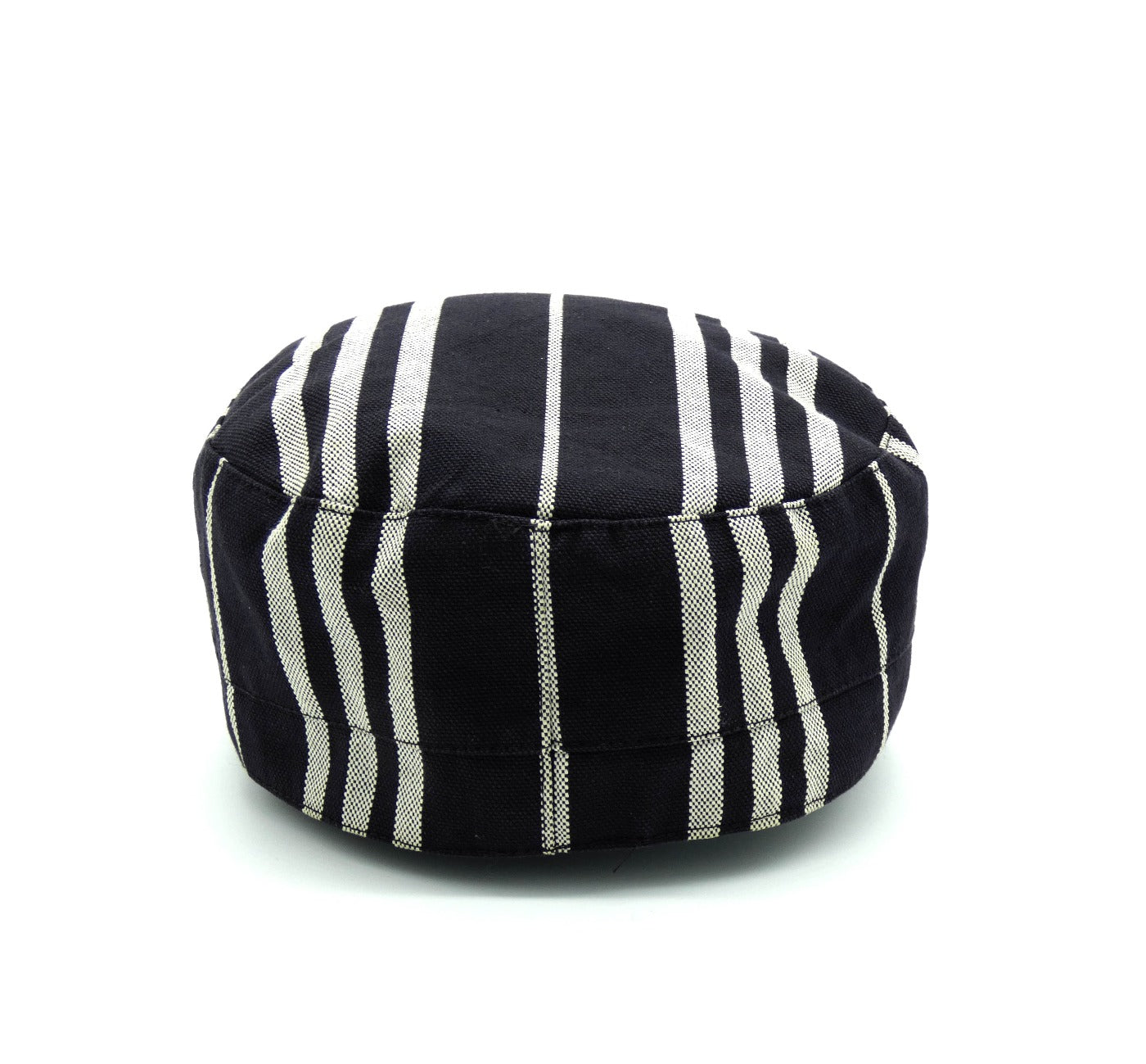 Burberry Black and Grey Striped Army Cap Hats Burberry