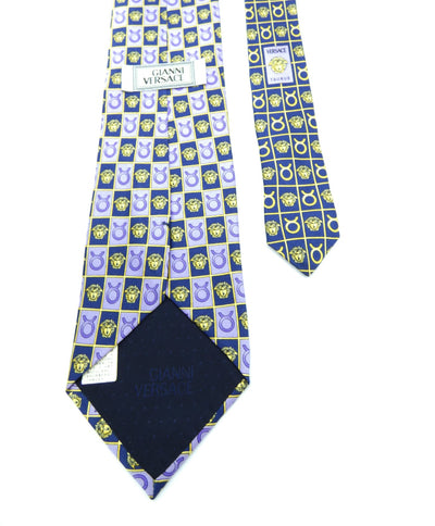 Gianni Versace Taurus Medusa Graphic Silk Tie Ties Gianni Versace