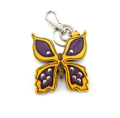 Prada Leather Butterfly Keychain Keychains Prada