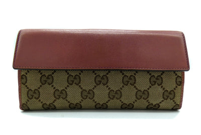 Gucci GG Heart Clasp Dusty Rose Long Wallet Wallet Gucci