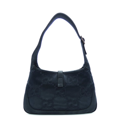Gucci Black Satin Mini Jackie GG Evening Bag Bag Gucci