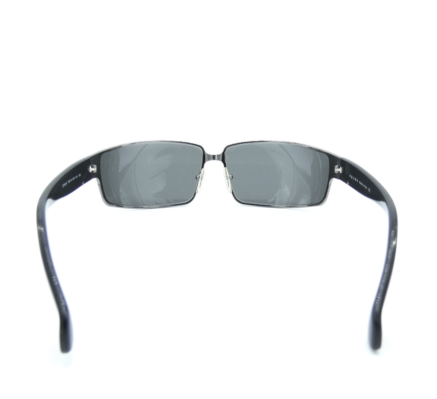 Prada Vintage Black and Silver Metal Sunglasses SPR54F Sunglasses Prada