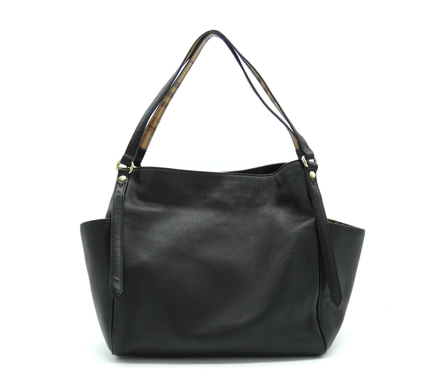 Burberry Canterbury Black Leather Bag Bag Burberry