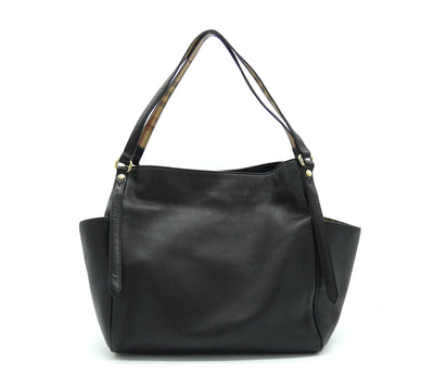 Burberry Canterbury Black Leather Bag Bag Burberry