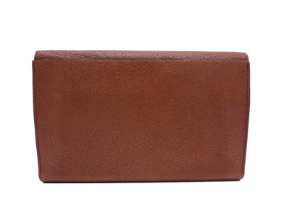 Gucci Vintage Deep Tan Leather Horsebit Clutch Wallet Wallet Gucci