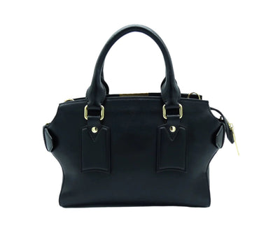 Burberry Black Leather Small Clifton Handbag Bag Burberry