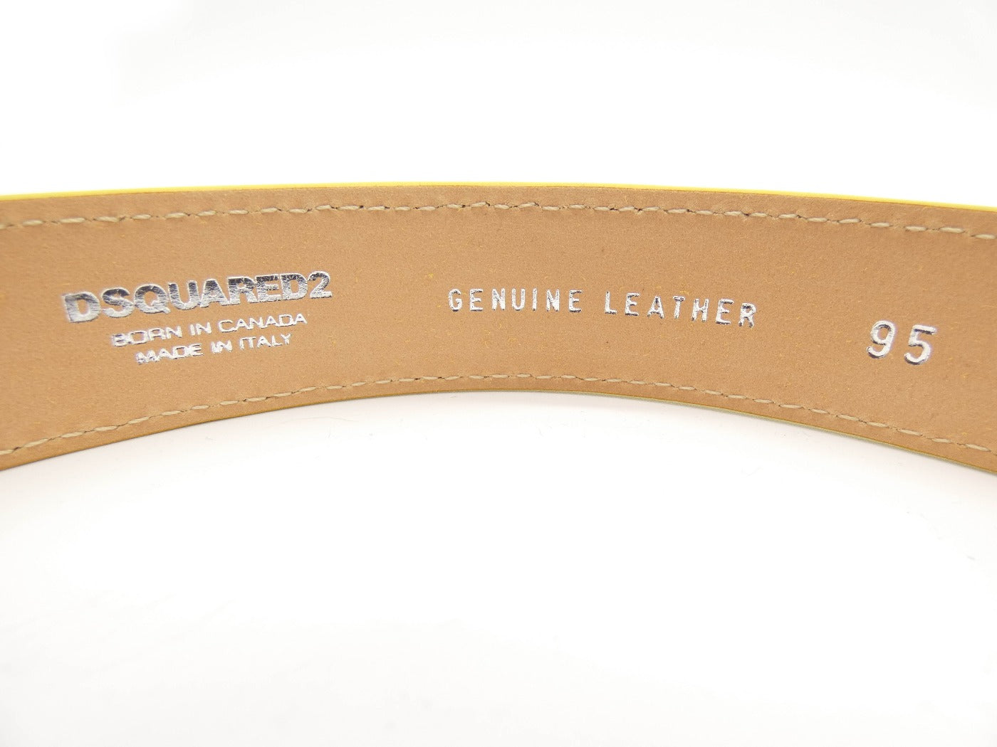 DSquared2 Yellow Suede Belt Belt DSquared2