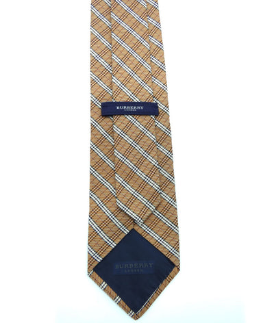 Burberry Classic Nova Check Orange Silk Tie Ties Burberry