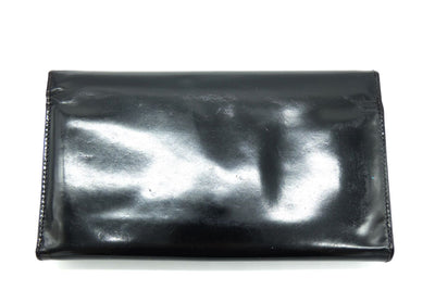 Dolce & Gabbana Black Polished Vintage Organizer Wallet Wallet Dolce & Gabbana