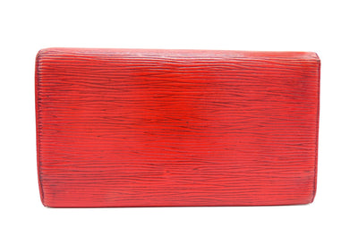 Louis Vuitton Vintage Red Epi Leather Continental Wallet Wallet Louis Vuitton