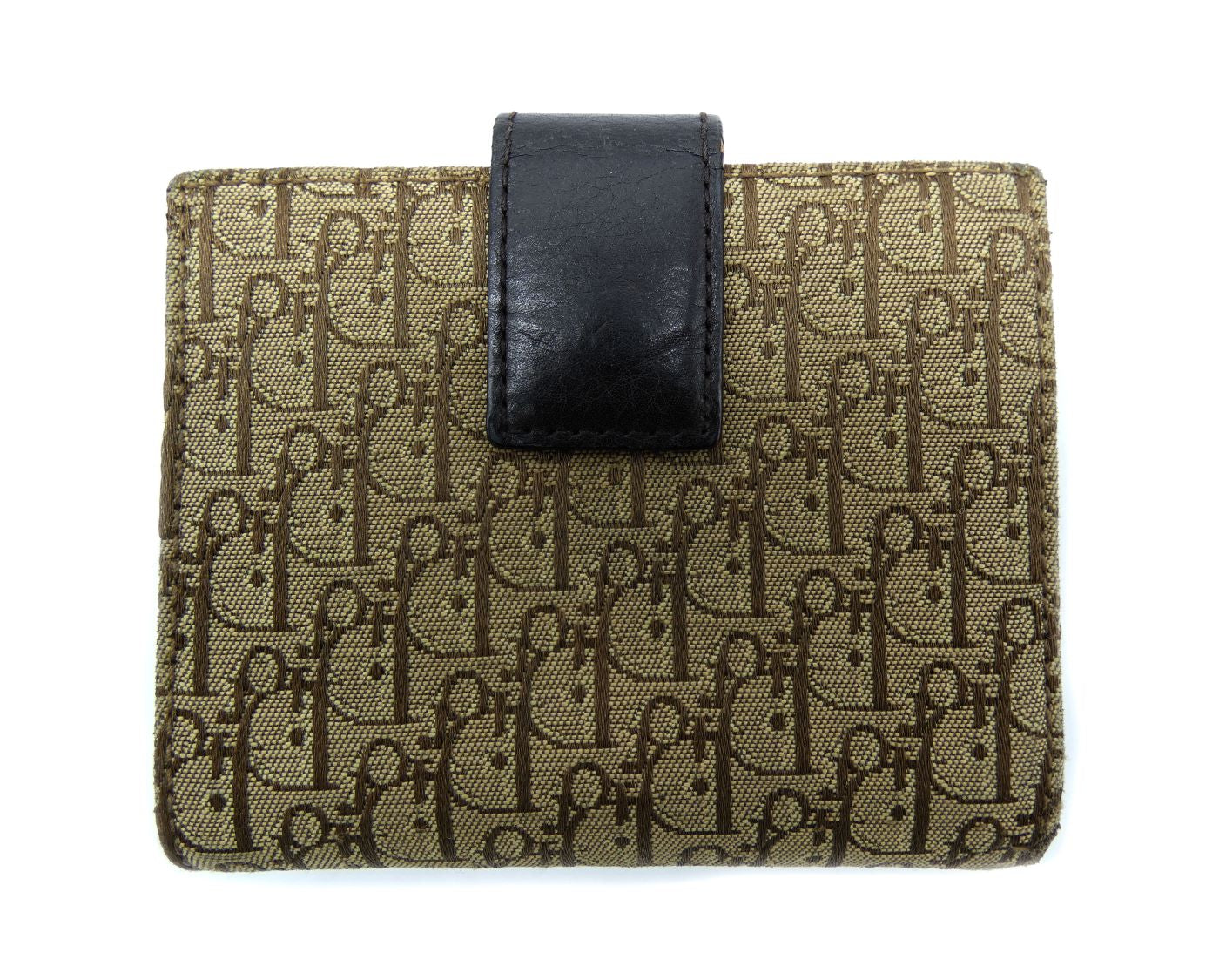 Christian Dior Tan Oblique Street Chic Compact Wallet Wallet Christian Dior