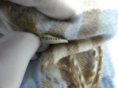 Burberry Cashmere and Wool Icon Stripe Blue Scarf Scarf Burberry