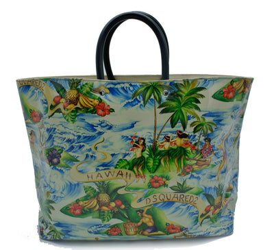 Dsquared2 Large Hawaiian PVC Beach Tote Bag DSquared2