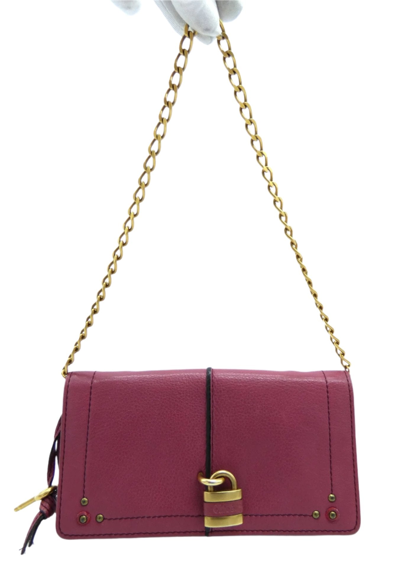 Chloe Pink Leather Convertible Mini Bag Bag Chloe