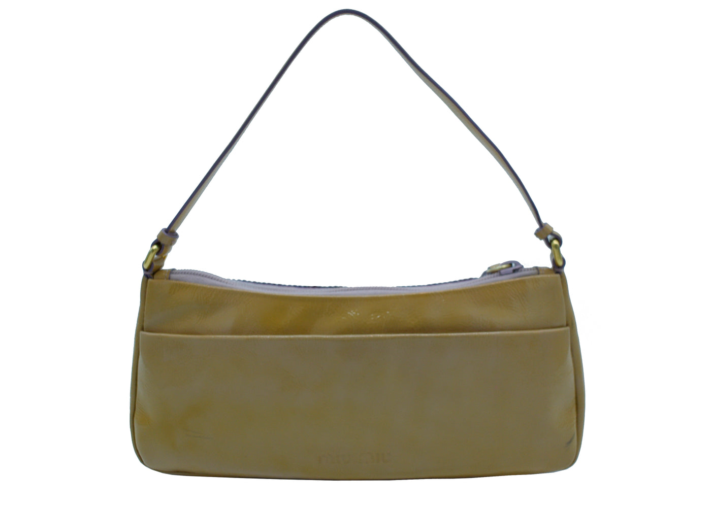 Miu Miu Sequin and Tan Patent Evening Bag Bag Miu Miu