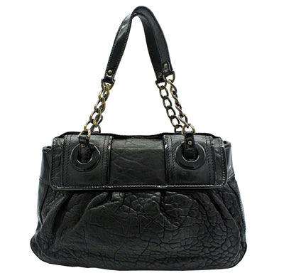Fendi Black Grained Leather B Bag Bag Fendi
