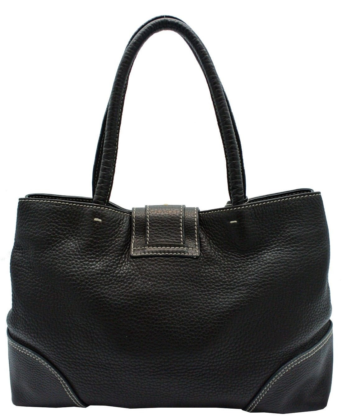 Dolce & Gabbana Vintage D Ring Brown Leather Shoulder Bag Bag Dolce & Gabbana