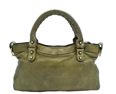 Balenciaga Olive Agneau First 2way Bag Bag Balenciaga