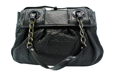 Fendi Black Grained Leather B Bag Bag Fendi