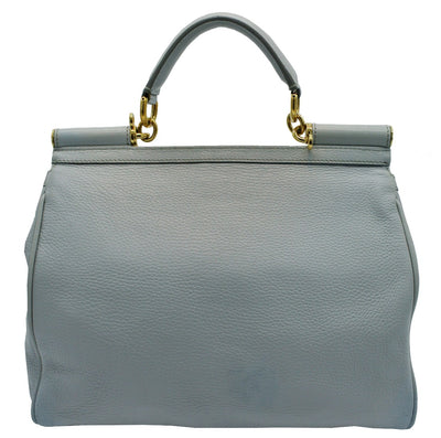 Dolce & Gabbana Miss Sicily Blue Leather Bag Bag Dolce & Gabbana