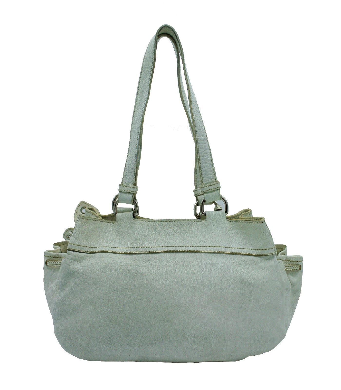 Miu Miu Cream Leather Flower Bag Bag Miu Miu