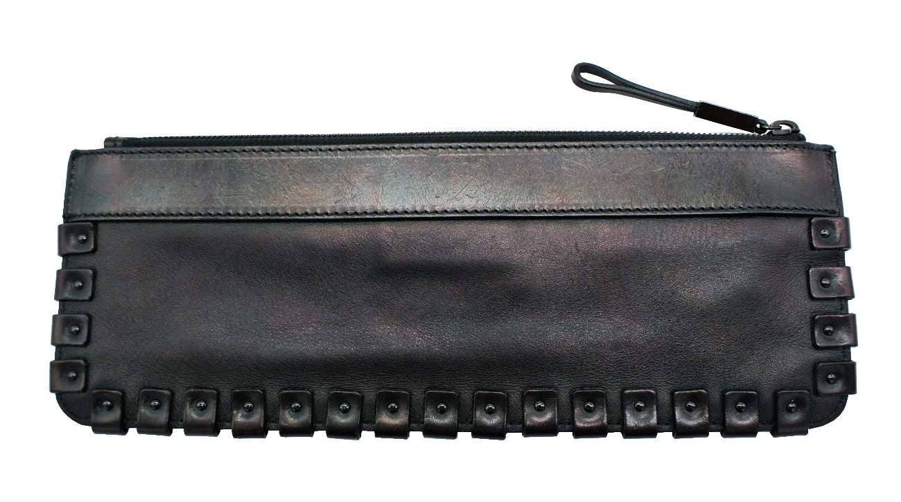 Burberry Prorsum Black Leather Wristlet Bag Burberry