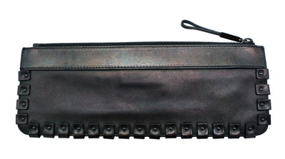 Burberry Prorsum Black Leather Wristlet Bag Burberry