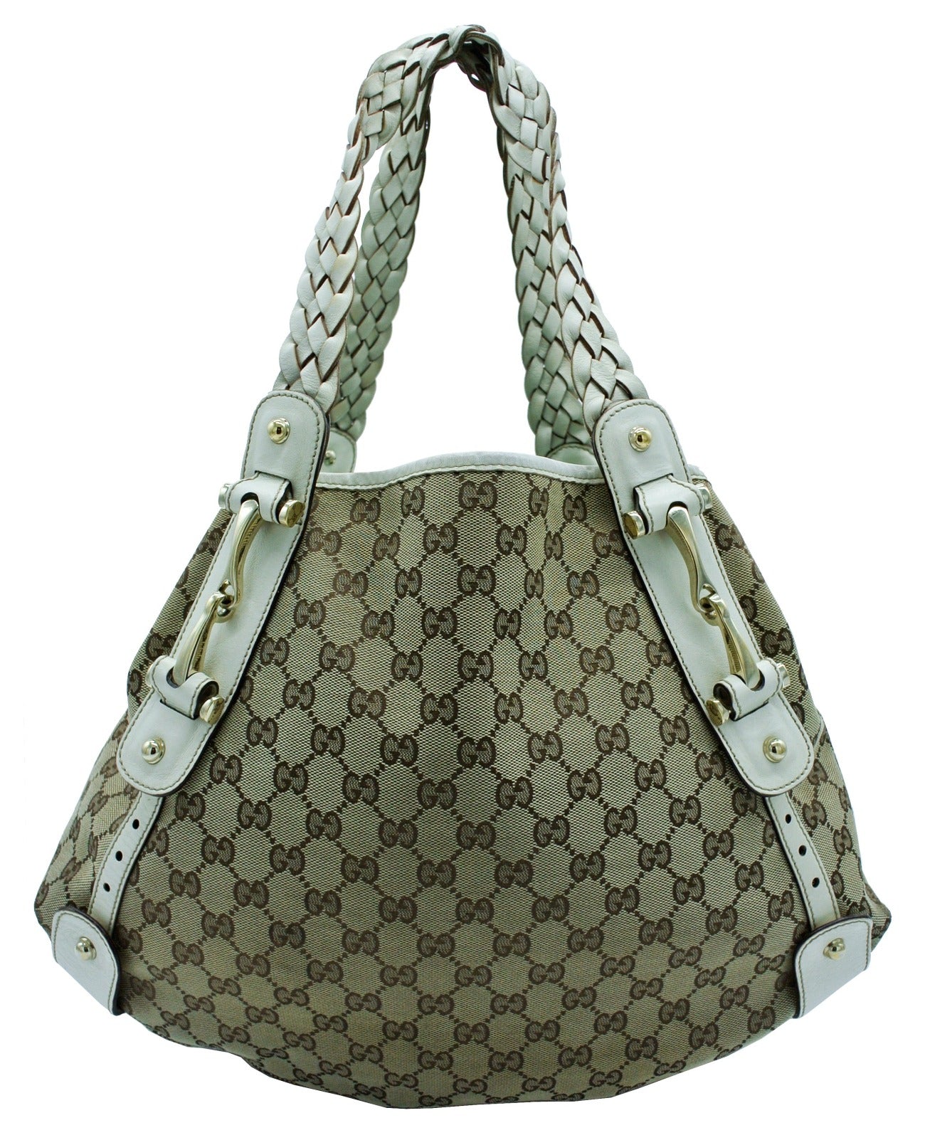 Gucci Tan GG Canvas Pelham Large Hobo Bag Gucci
