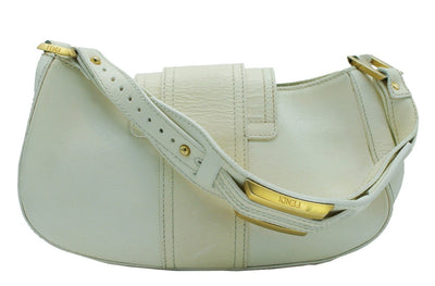 Fendi Vintage Cream Leather Gold Logo Mini Bag Bag Fendi