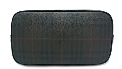 Burberry Vintage Haymarket Smoke Check Coated Canvas Handbag Bag Burberry