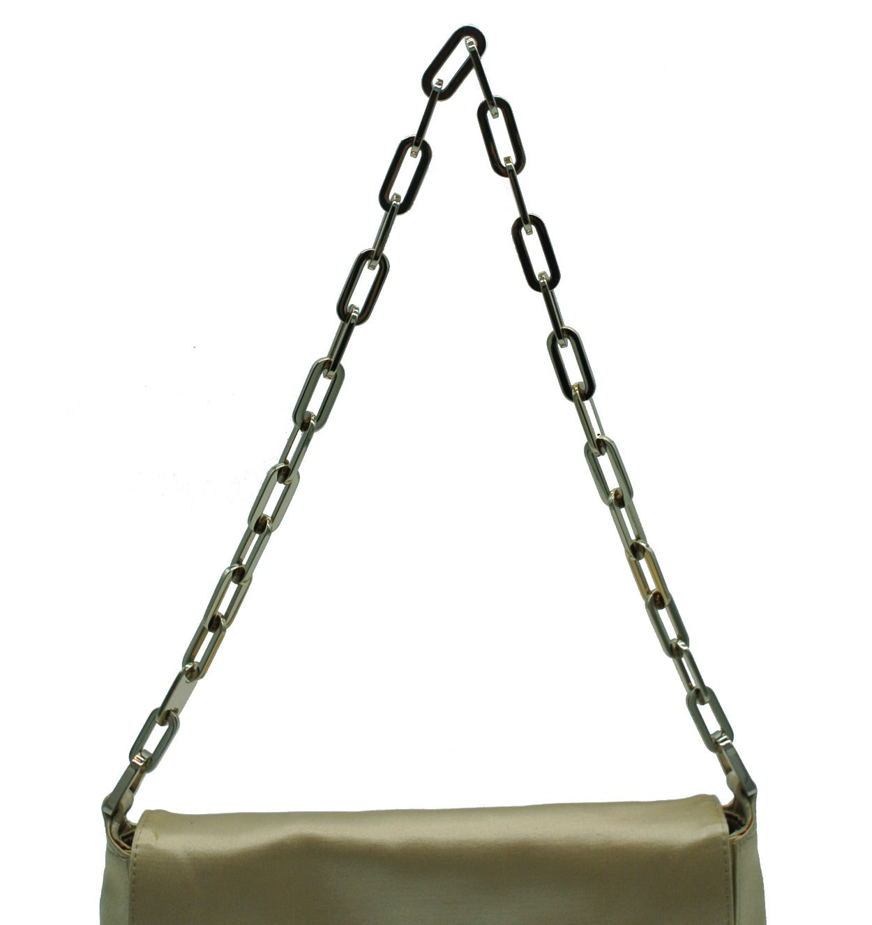 Gucci Chain Link Nylon Shoulder Bag