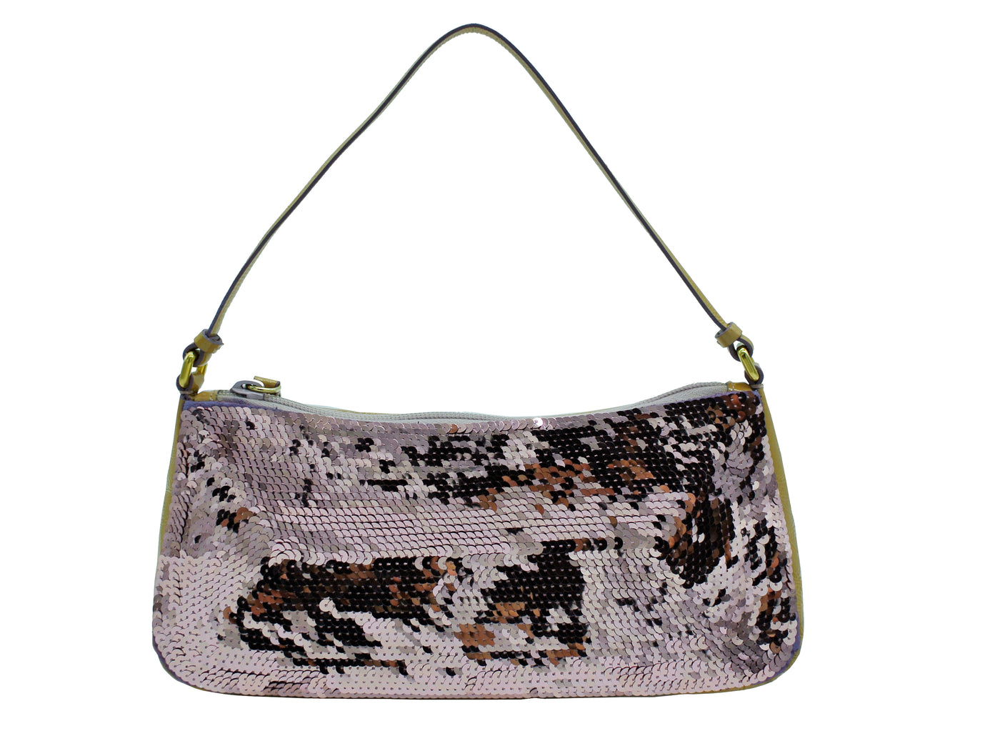 Miu Miu Sequin and Tan Patent Evening Bag Bag Miu Miu