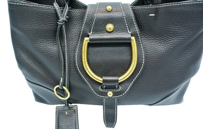 Dolce & Gabbana Vintage D Ring Brown Leather Shoulder Bag Bag Dolce & Gabbana