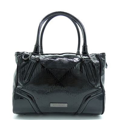 Burberry Anford Black Patent Bag Bag Burberry