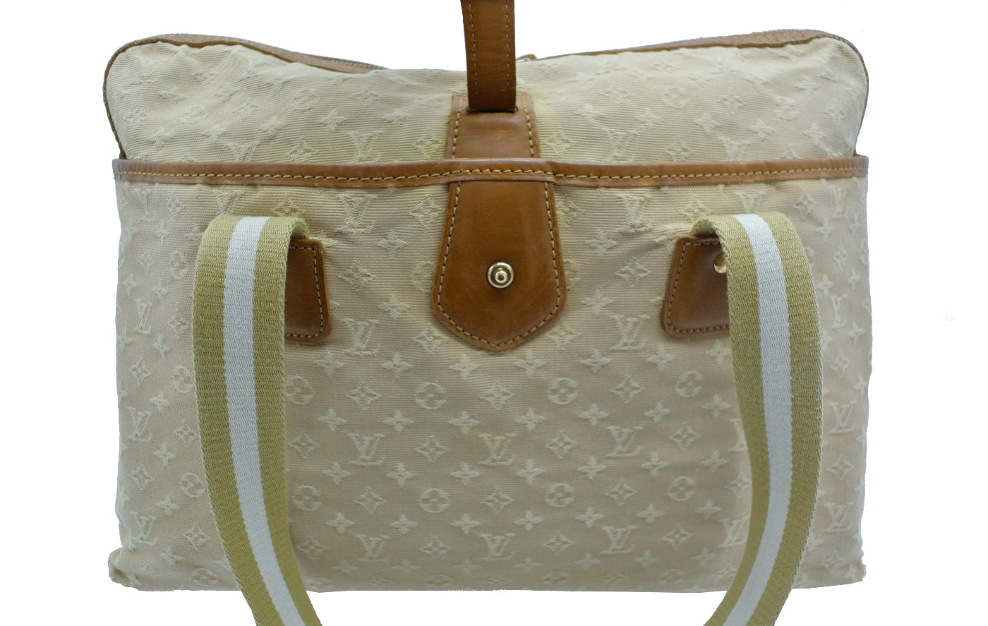 Louis Vuitton Vintage Mini Lin Mary Kate Tan Canvas Tote Bag Louis Vuitton