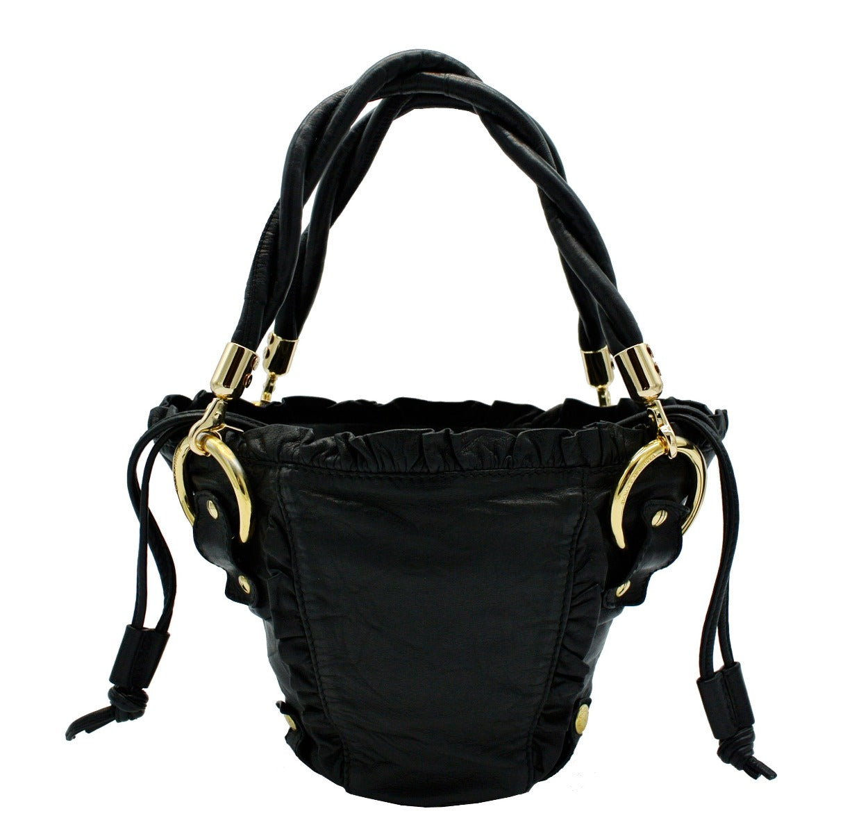 Dolce & Gabbana Small Black Leather Handbag Bag Dolce & Gabbana