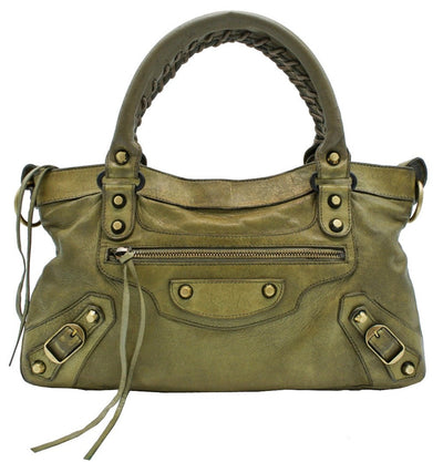 Balenciaga Olive Agneau First 2way Bag Bag Balenciaga