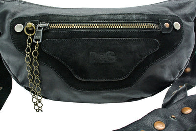 Dolce & Gabbana D&G Black Leather Crossbody Bag Bag Dolce & Gabbana