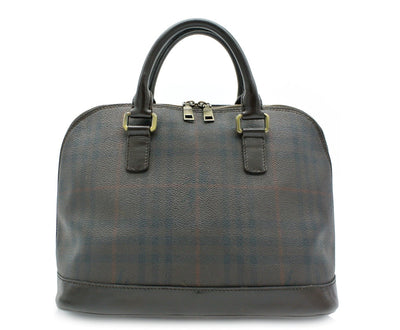 Burberry Vintage Haymarket Smoke Check Coated Canvas Handbag Bag Burberry