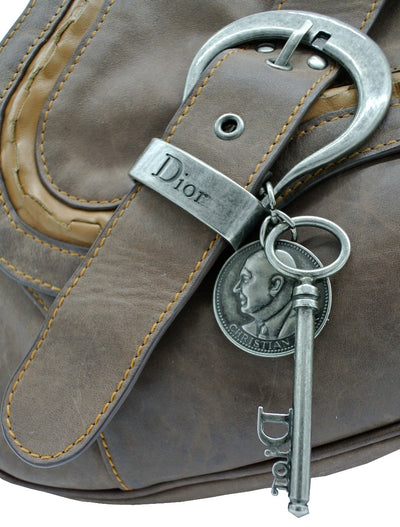 Christian Dior Brown Gaucho Double Saddle Bag Bag Christian Dior
