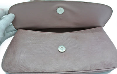 Burberry Vintage Pink Snake Embossed Leather Handbag Bag Burberry