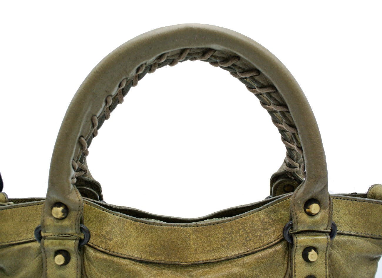 Balenciaga Olive Agneau First 2way Bag Bag Balenciaga