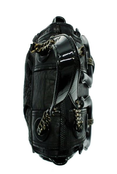 Fendi Black Grained Leather B Bag Bag Fendi
