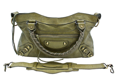 Balenciaga Olive Agneau First 2way Bag Bag Balenciaga