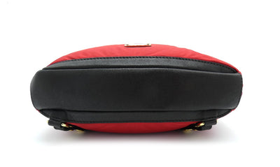 Burberry Quilted Convertible Red Nylon Backpack Bag, Backpack Burberry
