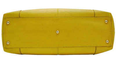 Fendi Yellow Leather Chameleon Large Tote Bag Fendi