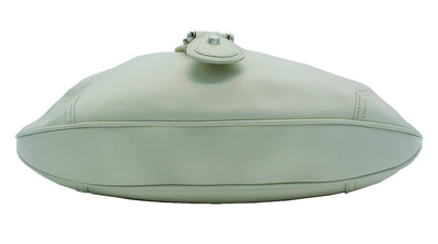 Burberry Prorsum White Leather Hillgate Hobo Bag Burberry