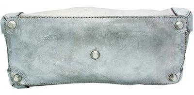 Chloe Silver Leather Logo Tote Bag Chloe