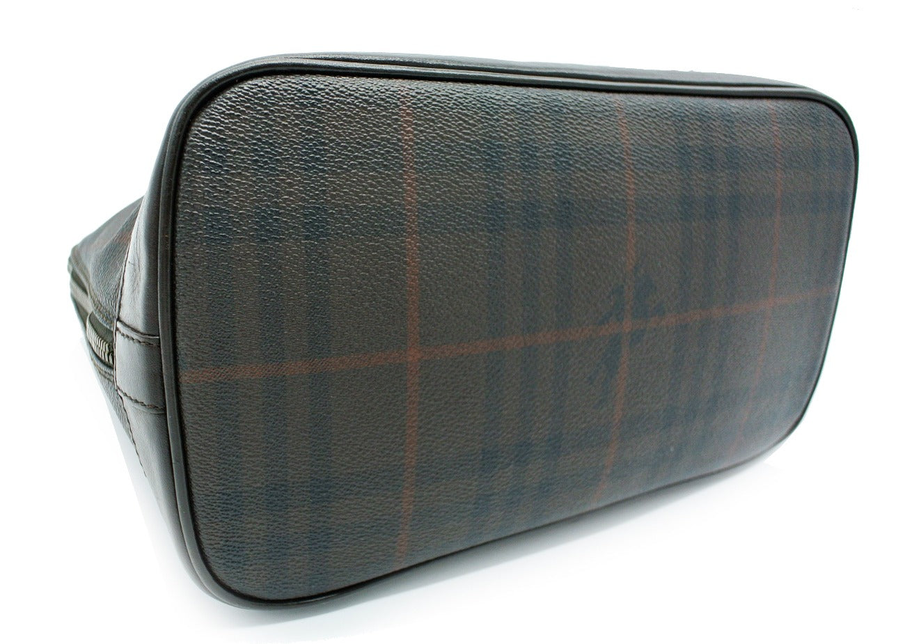 Burberry Vintage Haymarket Smoke Check Coated Canvas Handbag Bag Burberry